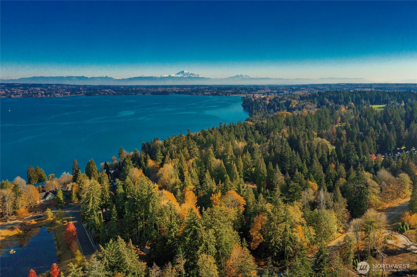 9125 Shearwater Road Blaine, WA 98230 - Photo 40 of 40 a view of a lake from a yard