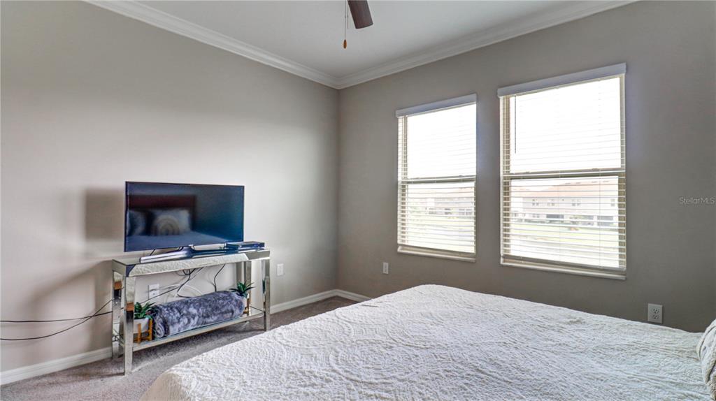 31632 Blue Passing Loop Wesley Chapel, FL 33545 - Photo 29 of 48 a bedroom with a bed and a tv