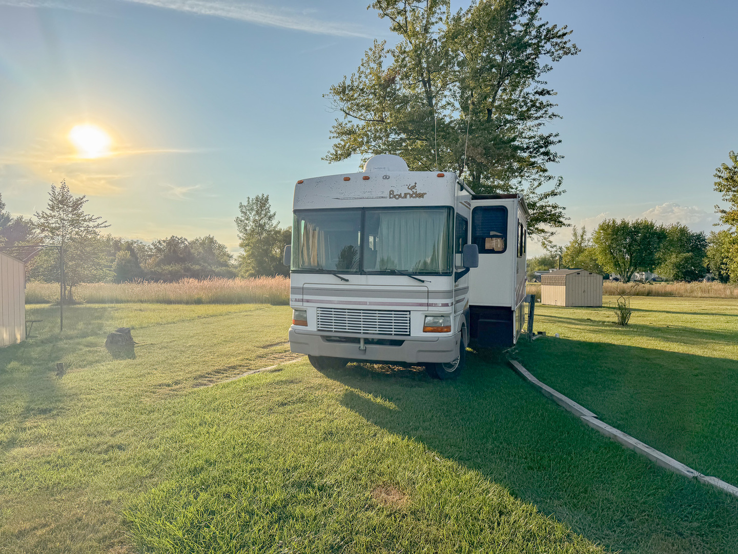 22-70 Woodhaven Sublette, IL 61367 - Photo 3 of 13 a backyard of a house with a yard and outdoor seating