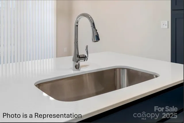 a close view of sink