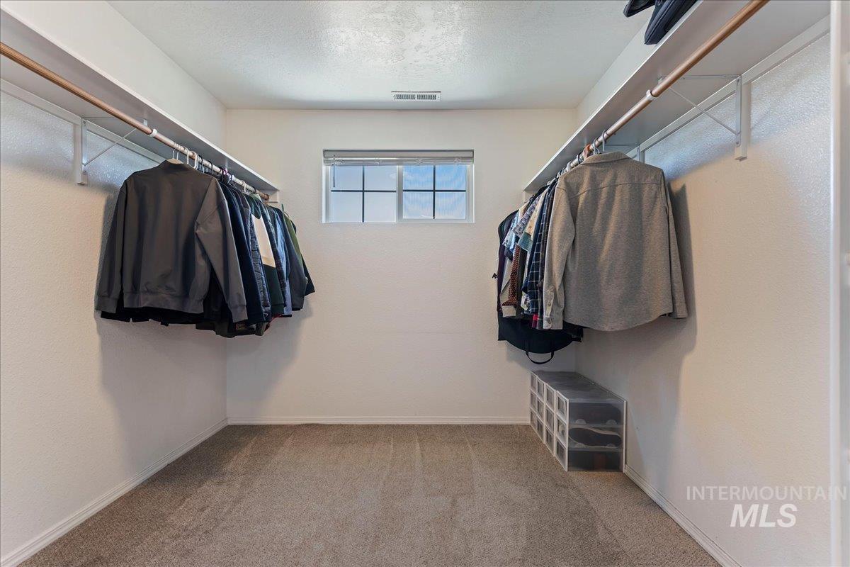 777 South Flintstone Avenue Meridian, ID 83642 - Photo 24 of 38 Walk in closet featuring light colored carpet