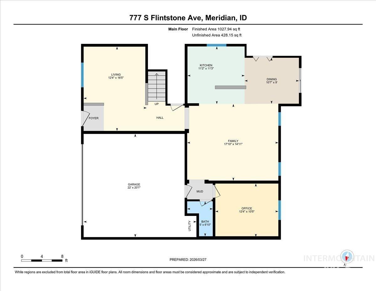 777 South Flintstone Avenue Meridian, ID 83642 - Photo 38 of 38 View of floor plan / room layout