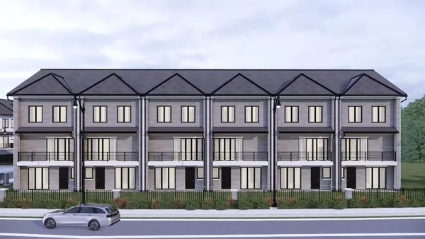 a front view of a house