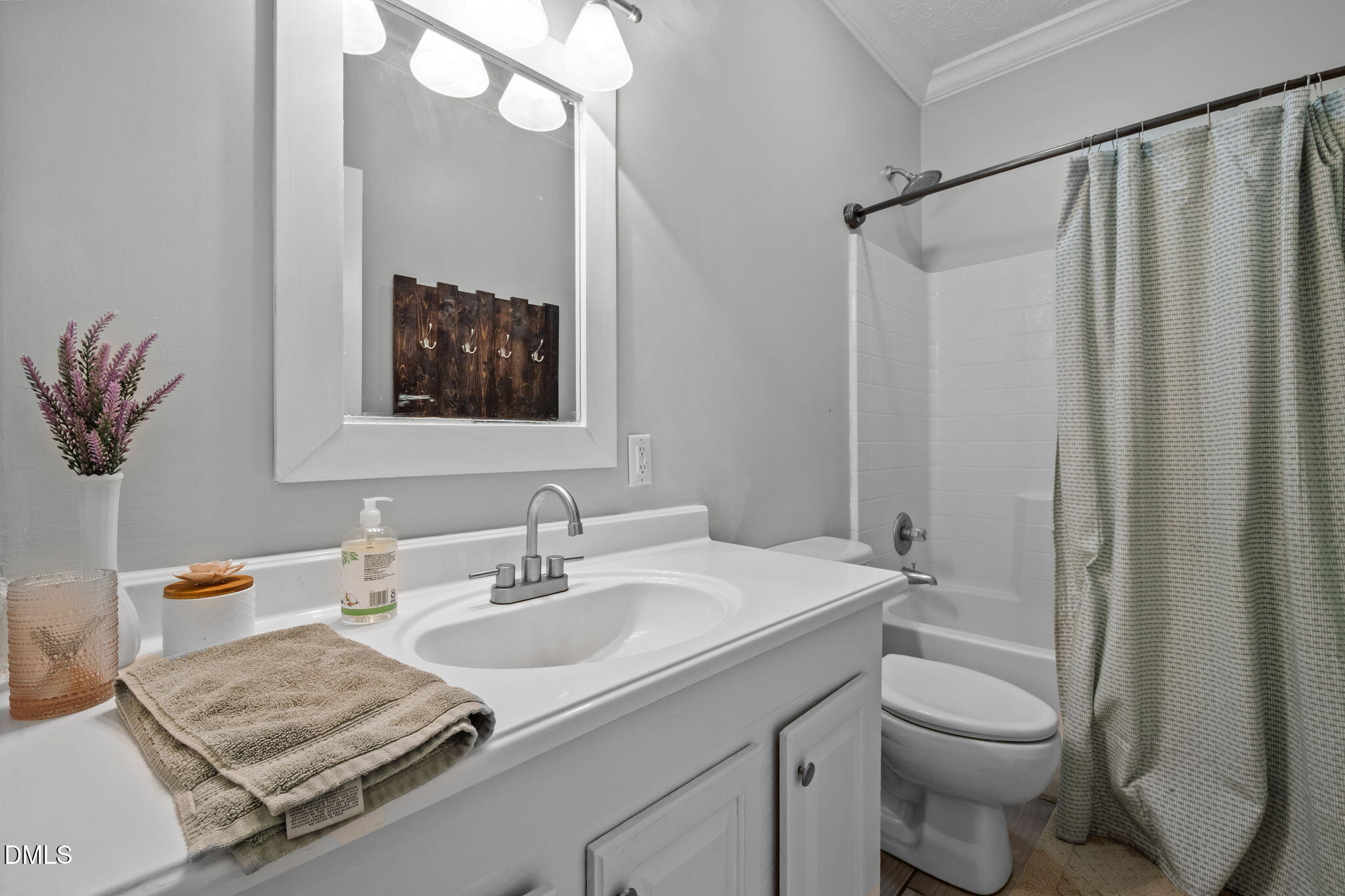 129 Family Drive Rougemont, NC 27572 - Photo 12 of 37 a bathroom with a granite countertop sink toilet and shower