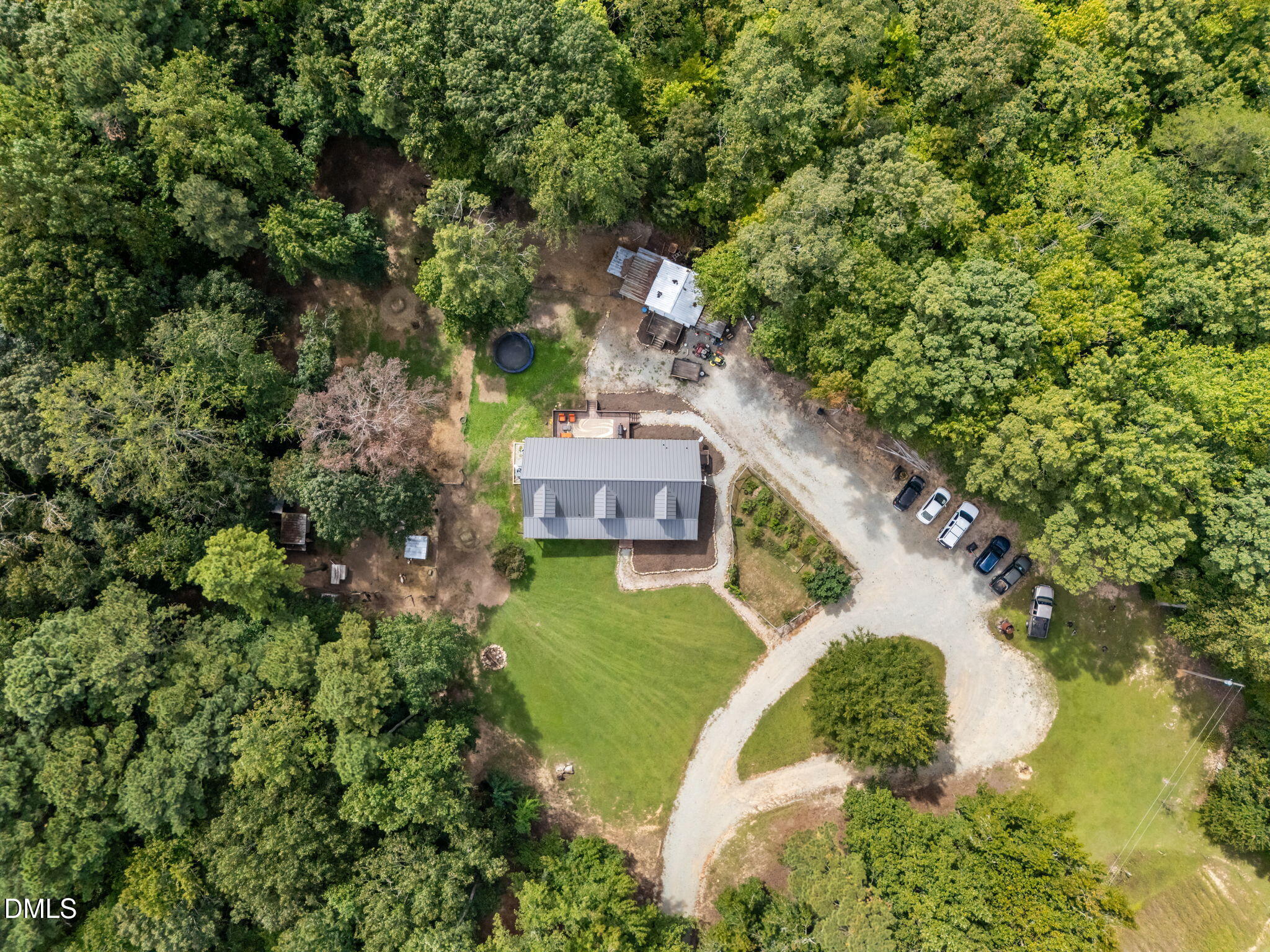 129 Family Drive Rougemont, NC 27572 - Photo 34 of 37 an aerial view of a house with a yard