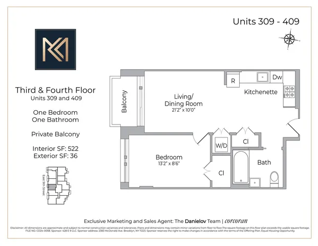 $550,000 | 428 East 9th Street, Unit 409 | Kensington