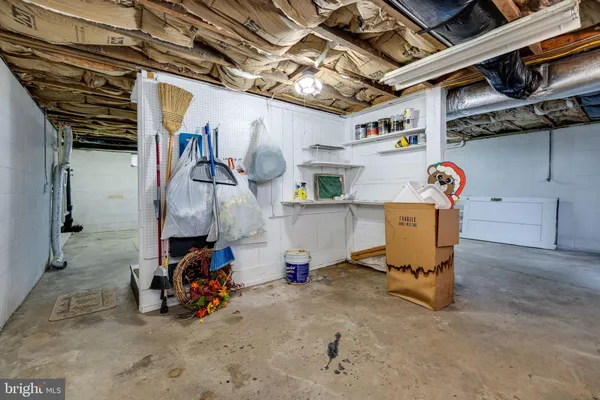 a view of storage and utility room