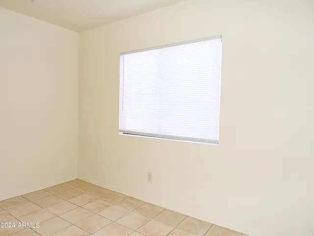 a view of a small space with window in it