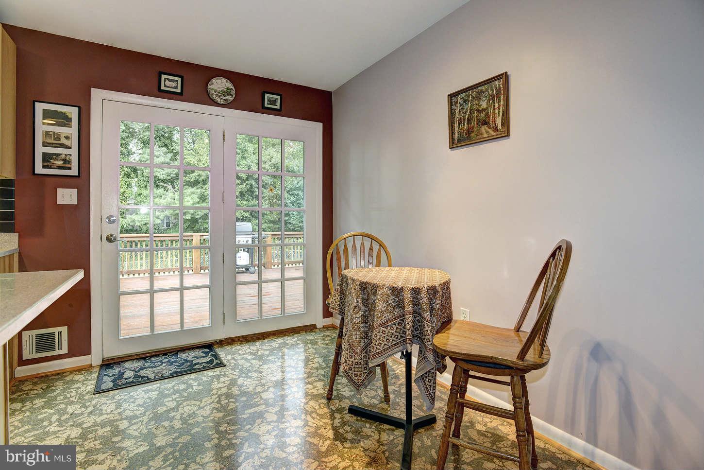 14704 Notley Road Silver Spring, MD 20905 - Photo 13 of 30 Breakfast Nook with French Doors to Deck