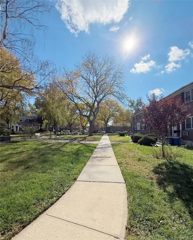 a view of backyard with green space
