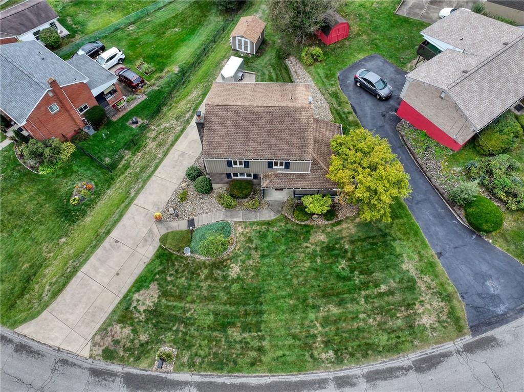 1004 Fiddleback Drive McKees Rocks, PA 15136 - Photo 38 of 41 an aerial view of a house with garden