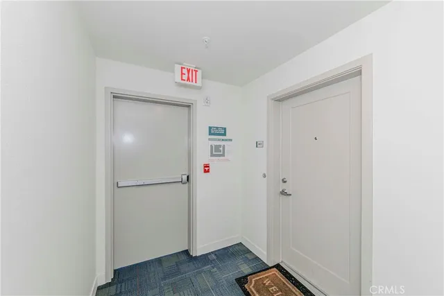 a view of an front door