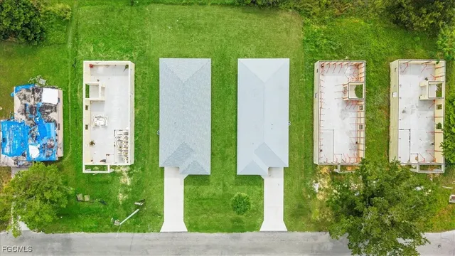 a view of a city with tall buildings