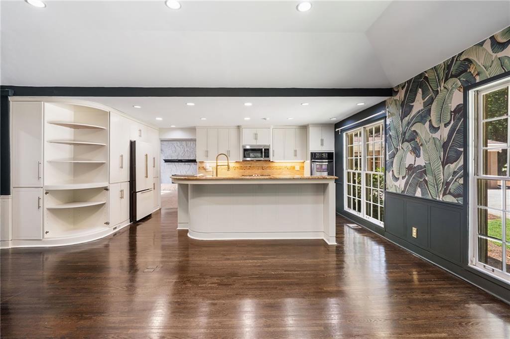 1190 West Wesley Road Northwest Atlanta, GA 30327 - Photo 13 of 46 a view of a kitchen with wooden floor