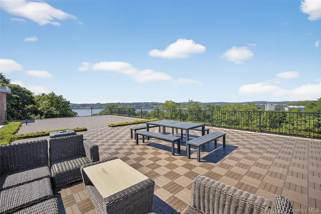 a view of a lake from a yard