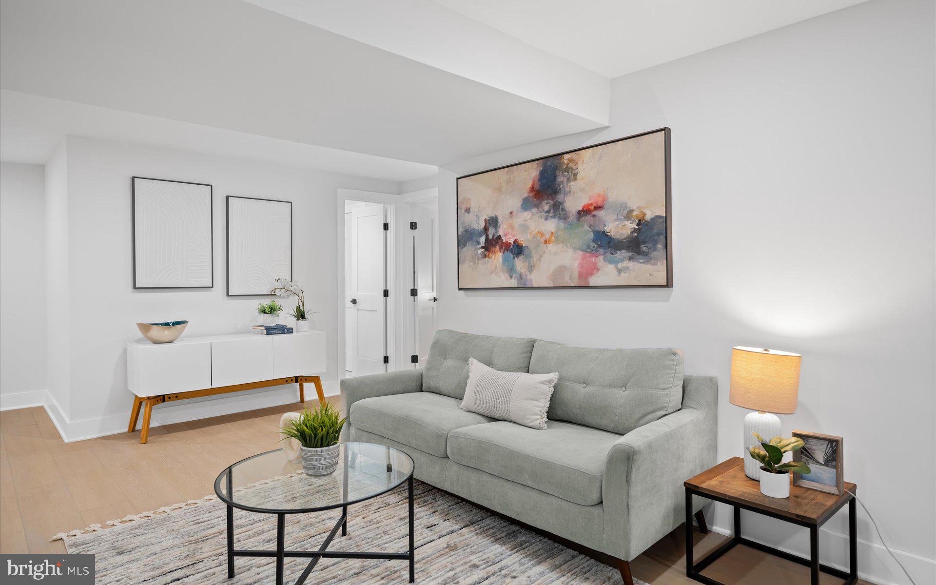 6605 3rd Street Northwest Washington, DC 20012 - Photo 12 of 37 Lower Level Living Area – Alternate View