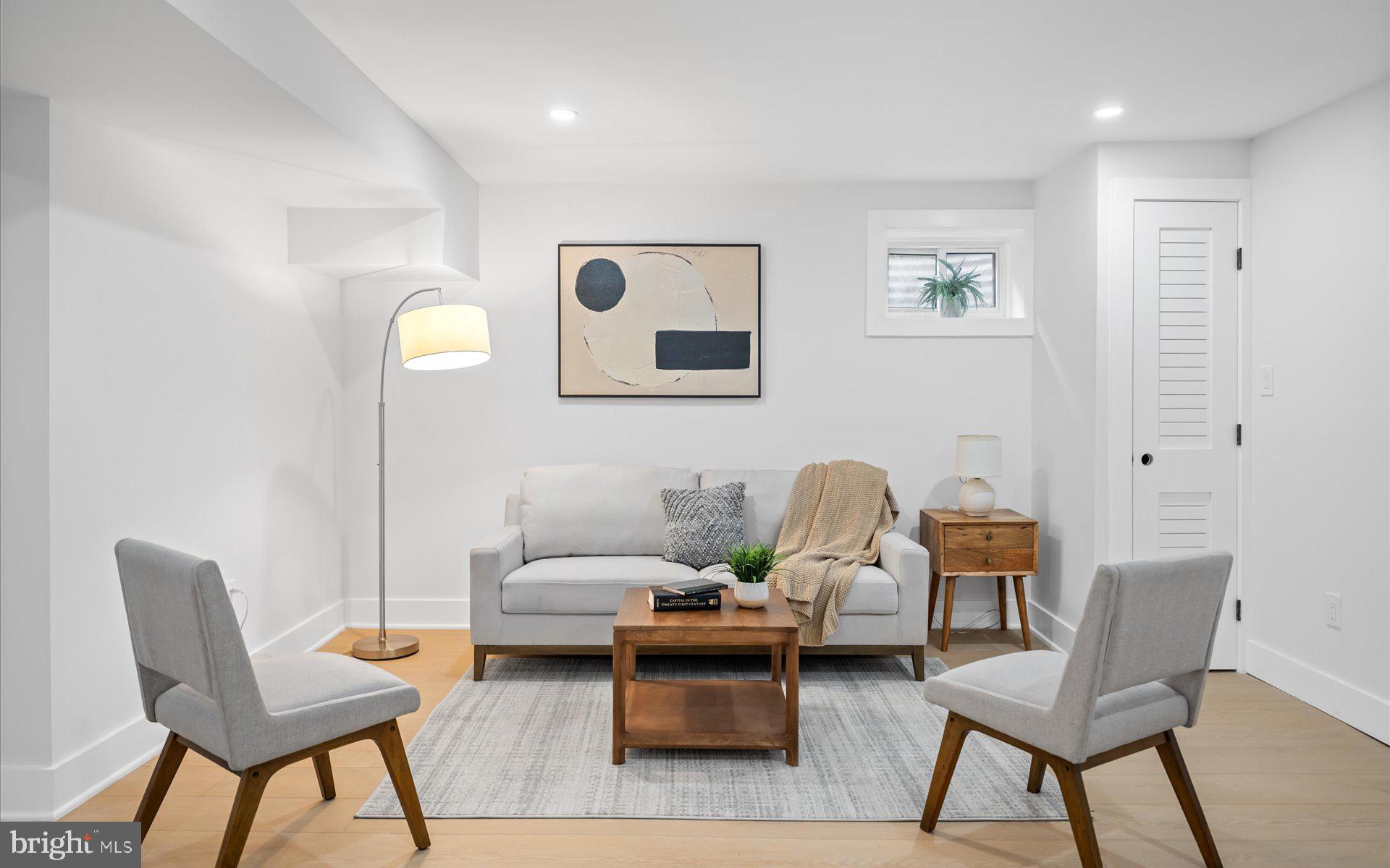 6605 3rd Street Northwest Washington, DC 20012 - Photo 13 of 37 Lower Level Seating / Office Nook