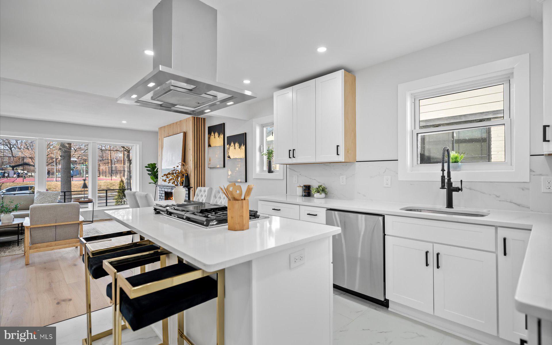 6605 3rd Street Northwest Washington, DC 20012 - Photo 4 of 37 Chef’s Kitchen with Island Seating