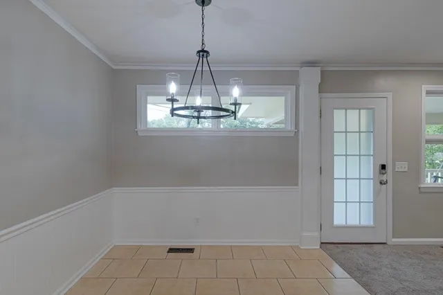 a view of a room with window