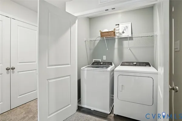 a room with storage and utility