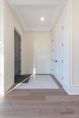 a view of an empty room