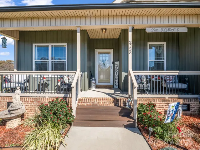 front view of a house with a porch