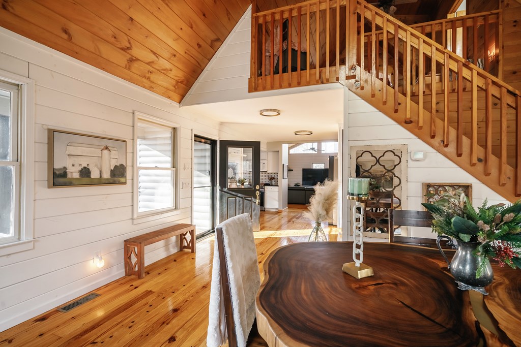 31 Highland Hammock Drive Blue Ridge, GA 30513 - Photo 15 of 67 a view of entryway livingroom and hall with wooden floor