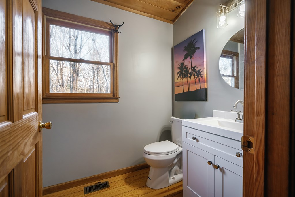 31 Highland Hammock Drive Blue Ridge, GA 30513 - Photo 50 of 67 a bathroom with a toilet sink and mirror
