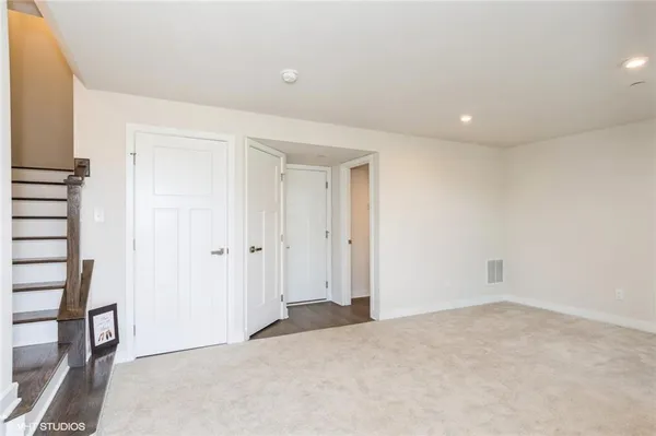 a view of an empty room
