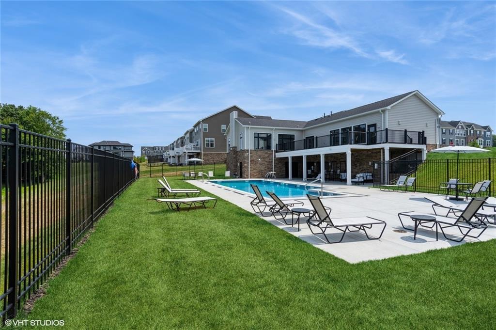 4806 Spruce Road Gibsonia, PA 15044 - Photo 45 of 49 a view of a house with a yard patio and swimming pool