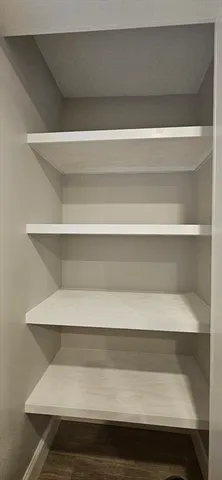 a close view of closet
