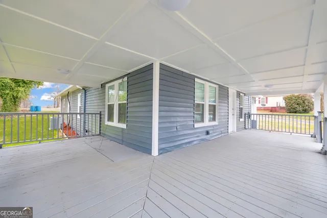 a view of a livingroom with a chandelier