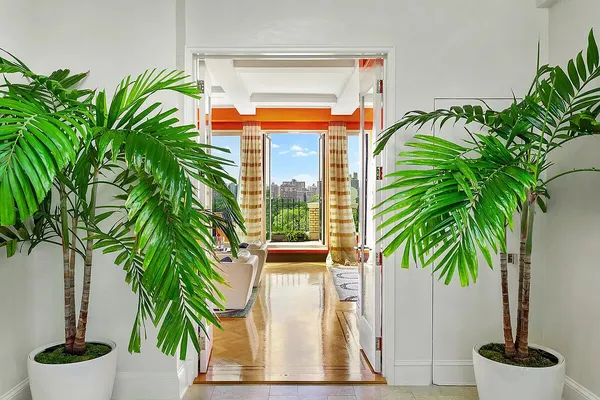 a outdoor view with a sitting space