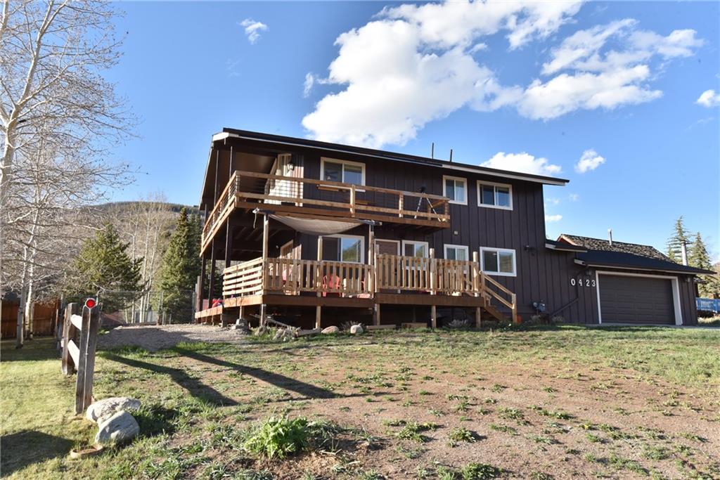 423 Big Elk Road Dillon, CO 80435 - Photo 3 of 35 a front view of a house with a yard