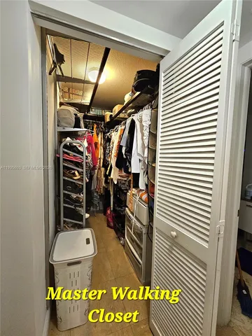 a view of walk in closet