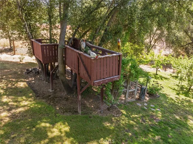 a view of outdoor space with seating