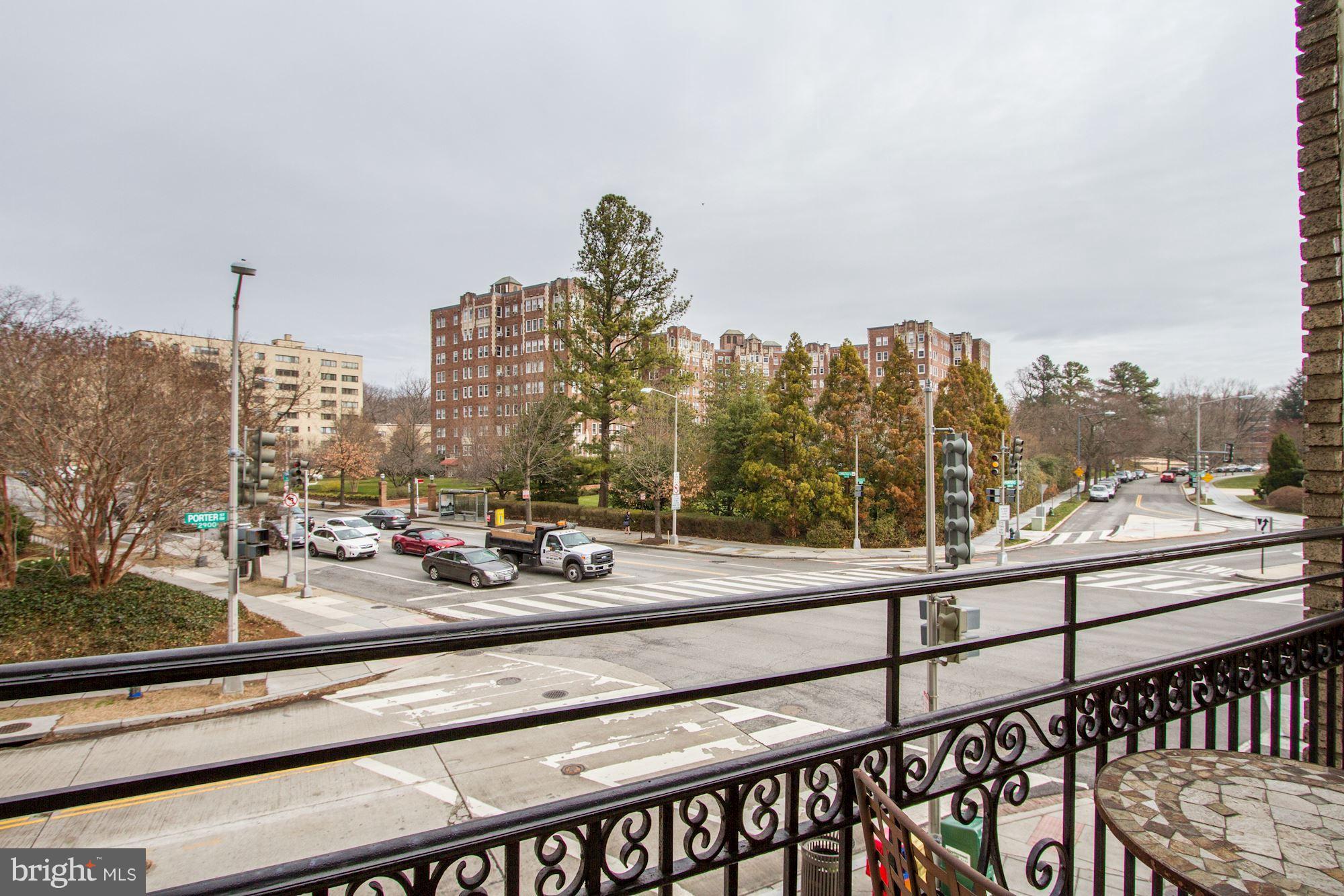 2902 Porter Street Northwest, Unit 21 Washington, DC 20008 - Photo 7 of 18 a view of a balcony with city view