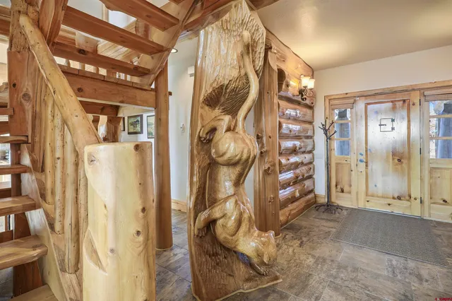 a view of an entryway door