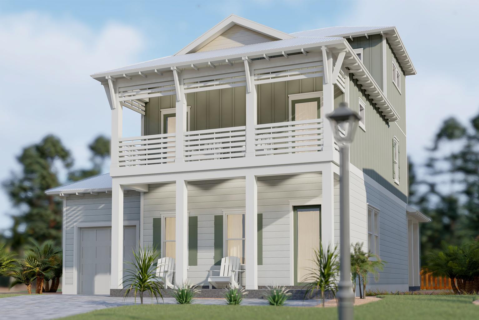 Lot 55 West Willow Mist Rd Inlet Beach Inlet Beach, FL 32461 - Photo 61 of 63 a view of a house with a yard and plants