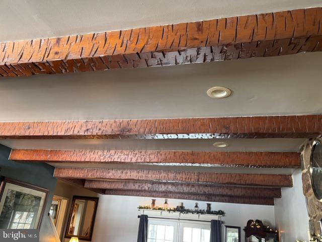 72 Shady Beach Road North East, MD 21901 - Photo 15 of 33 Wood Beamed Ceiling in Living Room