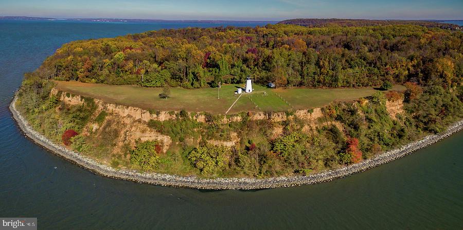 72 Shady Beach Road North East, MD 21901 - Photo 29 of 33 Aerial View of Lighthouse and Elk Neck State Park