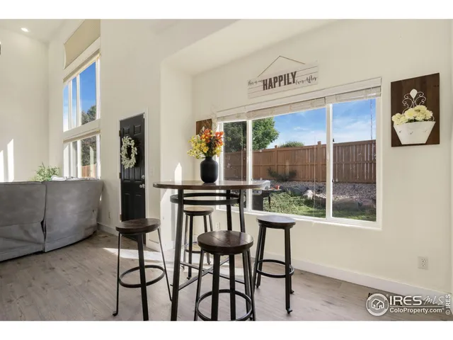 a view of a furniture window and outside view