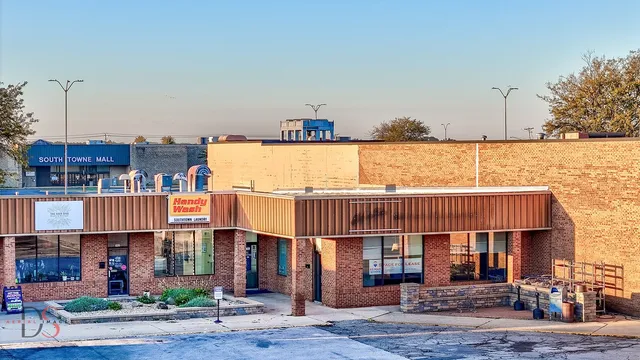 a view of a house with a patio