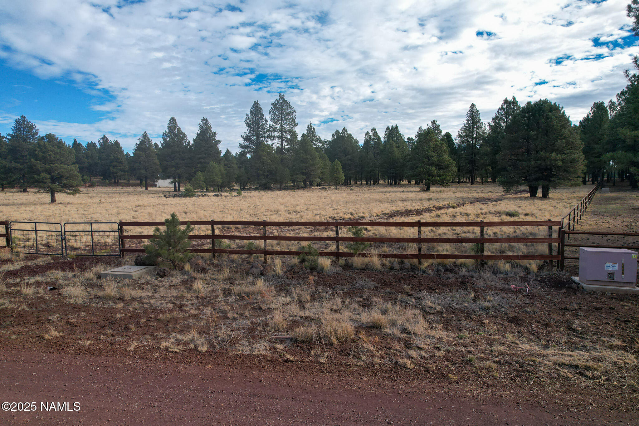 4540 Forrest Ranches Loop Parks Parks, AZ 86018 - Photo 11 of 14 a view of a yard with wooden fence