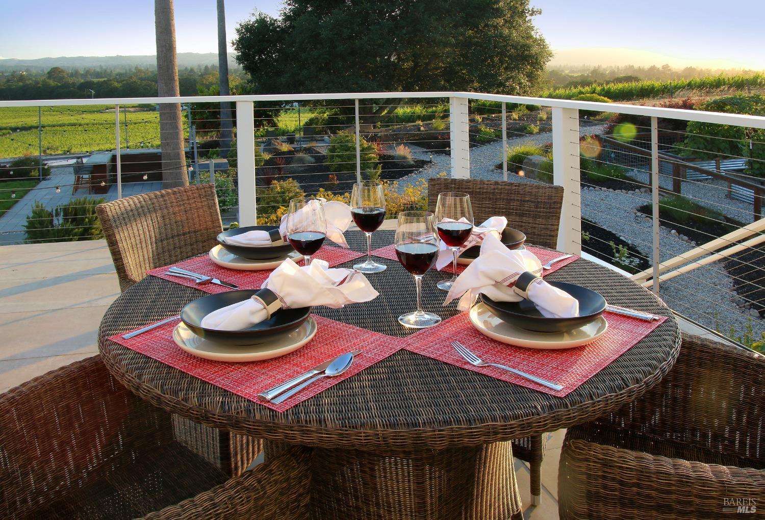 1531 Estee Avenue Napa, CA 94558 - Photo 37 of 49 a view of an outside dining space with furniture window