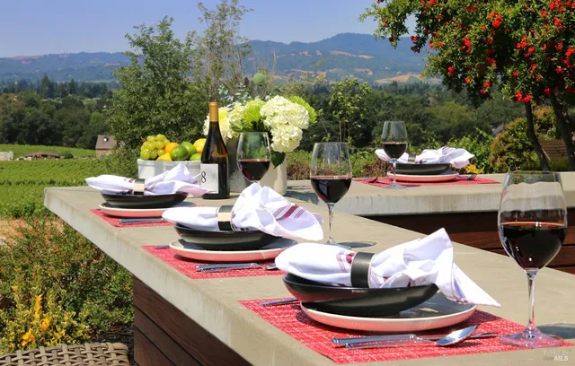 a outdoor living space with furniture and a garden