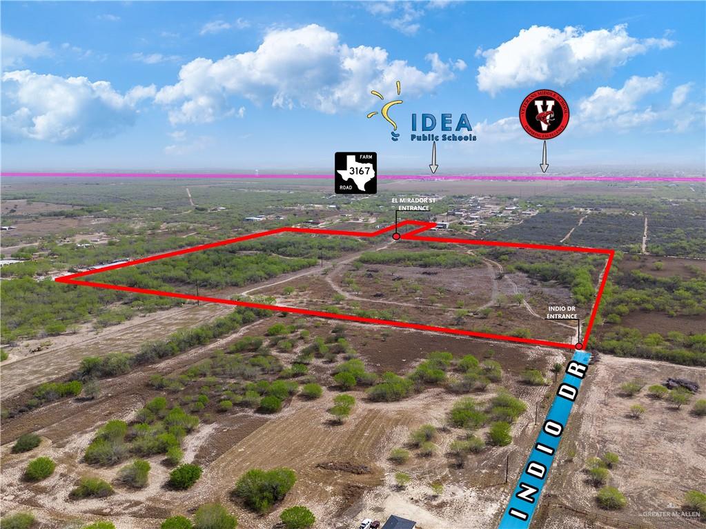 Lot 9 Los Frontones Street Rio Grande City, TX 78582 - Photo 8 of 11 Aerial View from Indio Dr from westside to east