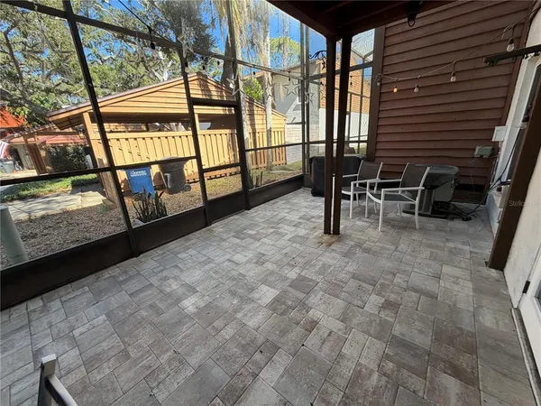 a view of outdoor seating