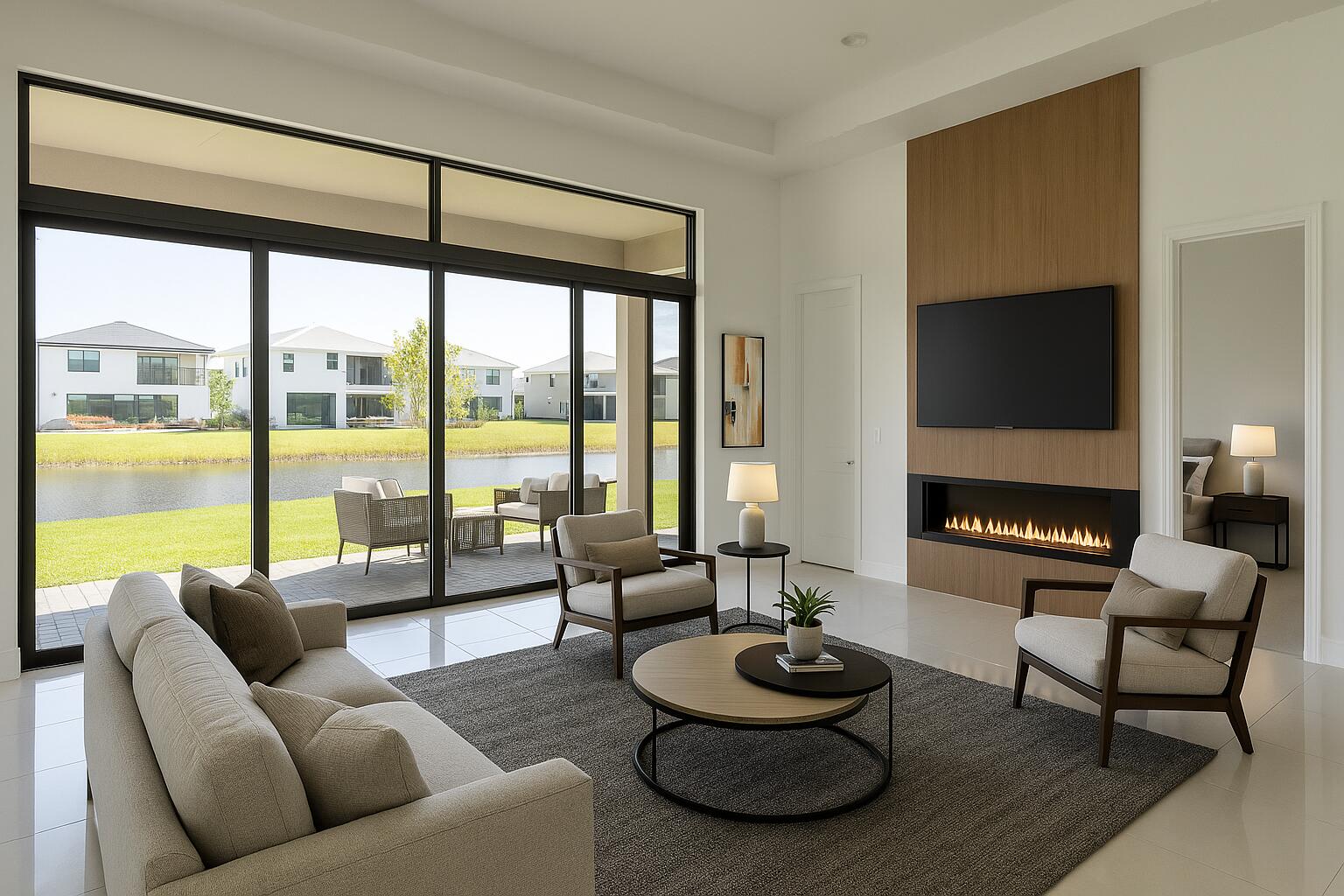 8252 Crystal Downs Avenue Boca Raton, FL 33434 - Photo 11 of 49 a living room with furniture and a large window