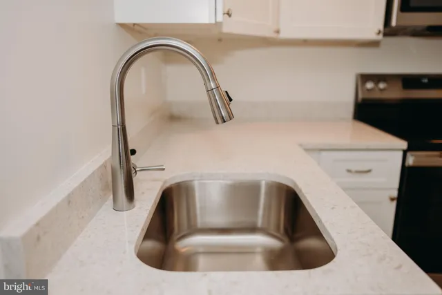 a close view of sink